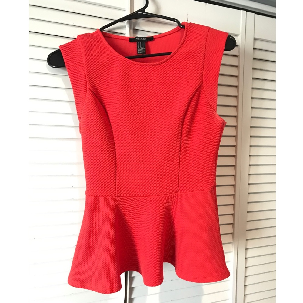Forever 21 Peplum Top - Picture 3 of 6